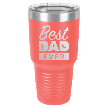 Best Dad Ever Fishing 30oz Ringneck Tumbler